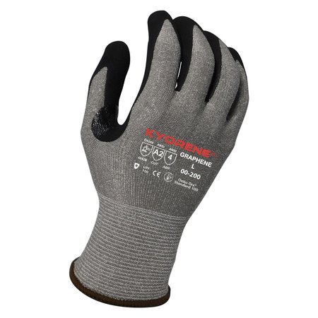 KYORENE 15g Gray Kyorene Graphene
A2 Liner with Black HCT MicroFoam
Nitrile Palm Coating (L) PK Gloves 00-200 (L)